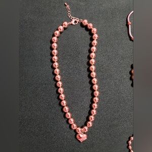Elegant Pink Beaded Necklace